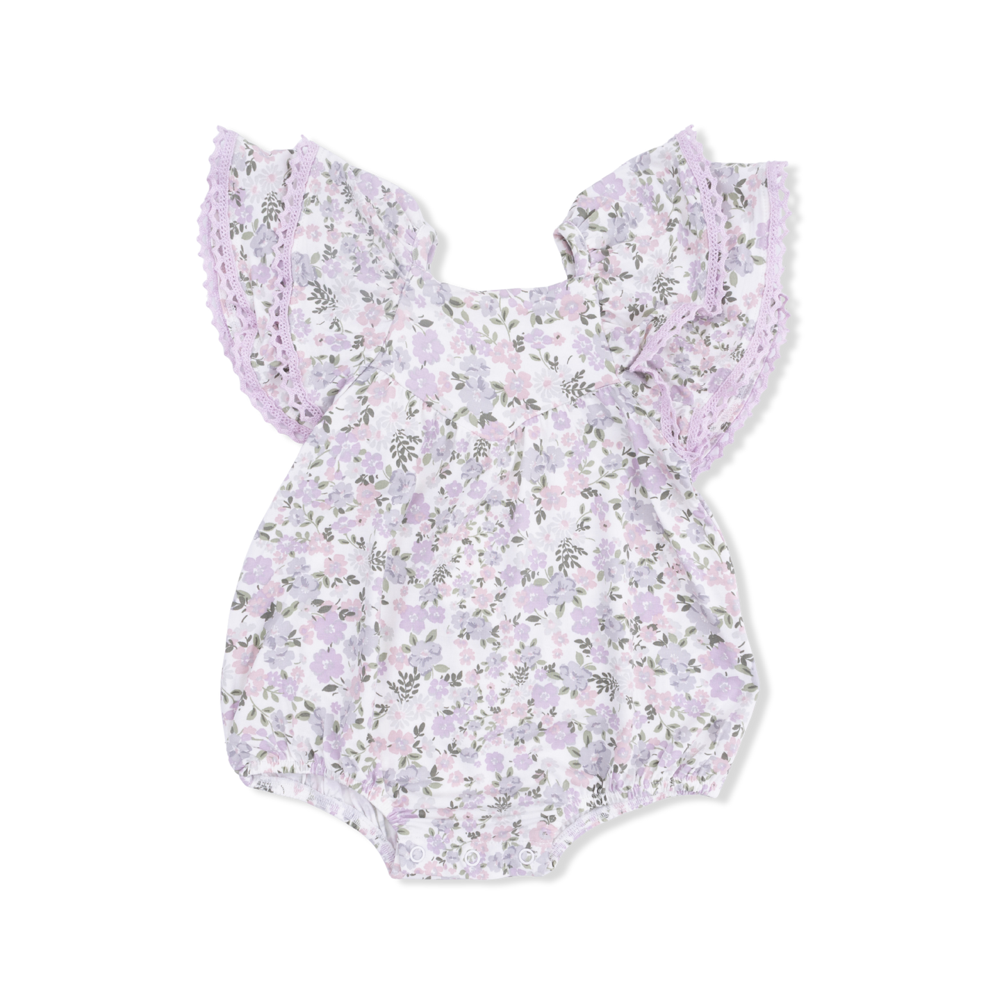 Shannon Floral - V-Neck Bubble - Hello Baby Apparel