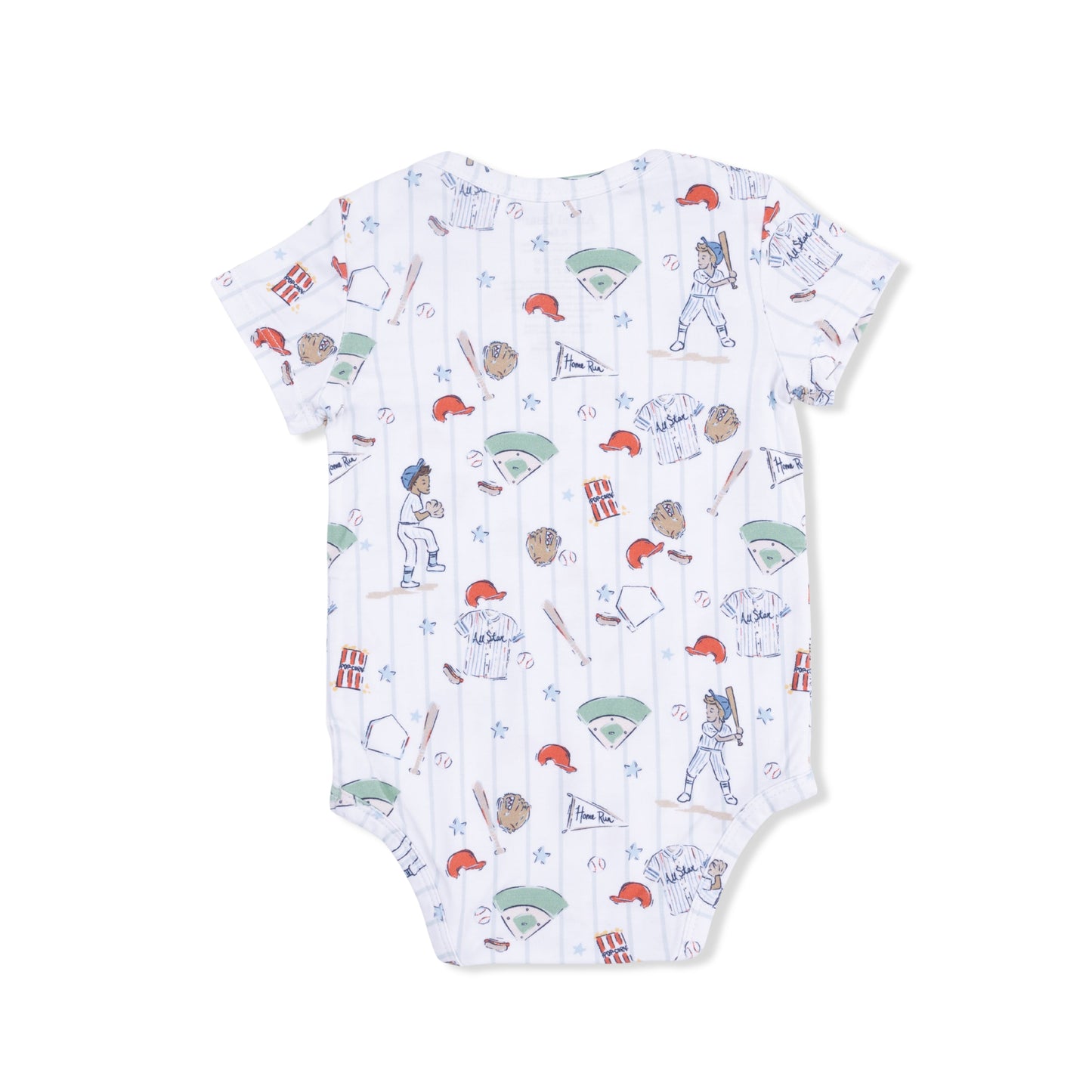 Home Run Baseball - Short Sleeve Bodysuit - Hello Baby Apparel
