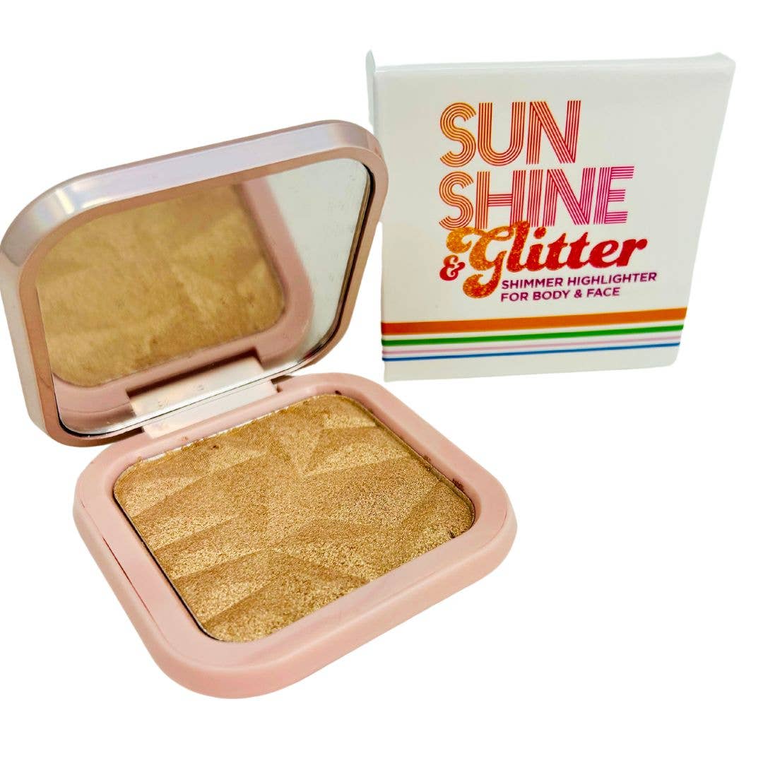 Sunshine & Glitter Highlighter Shimmer Compacts - Hello Baby Apparel
