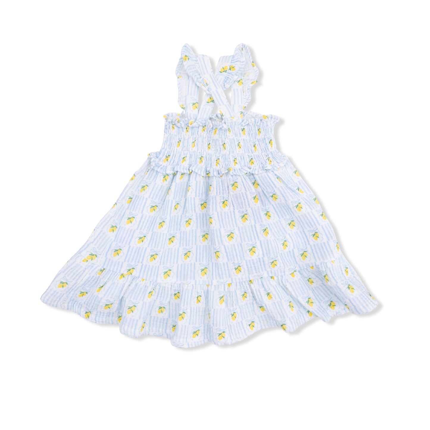 Lovely Lemons - Smocked Ruffle Sundress with Bloomer - Hello Baby Apparel