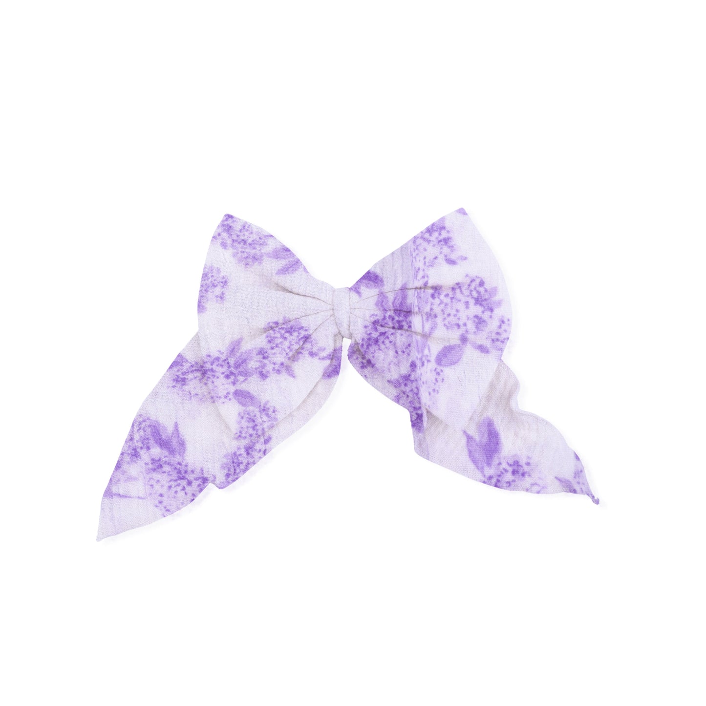 Lilac Floral - Large Bow - Hello Baby Apparel