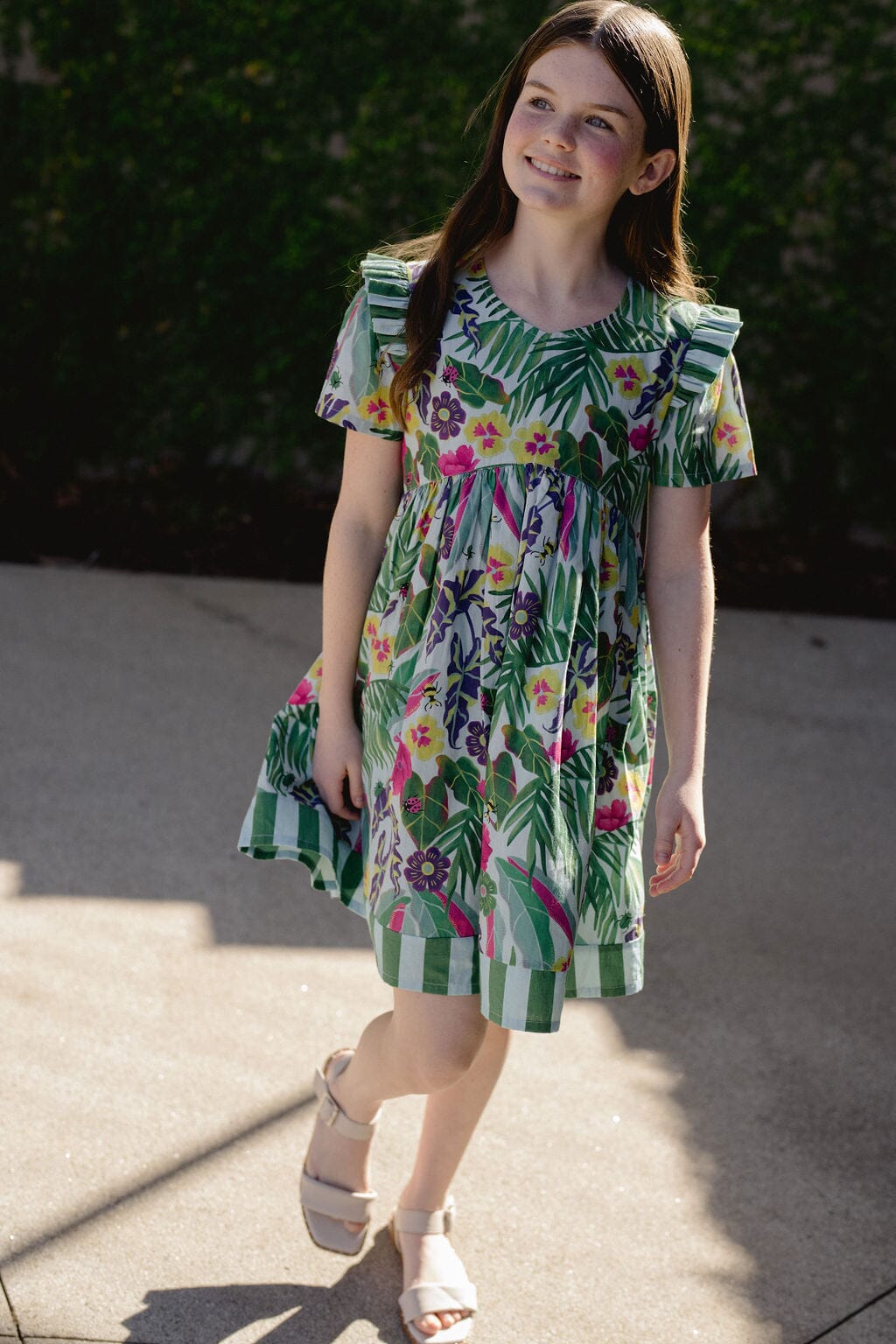 Girls Lotus Dress | Waterspout - Hello Baby Apparel