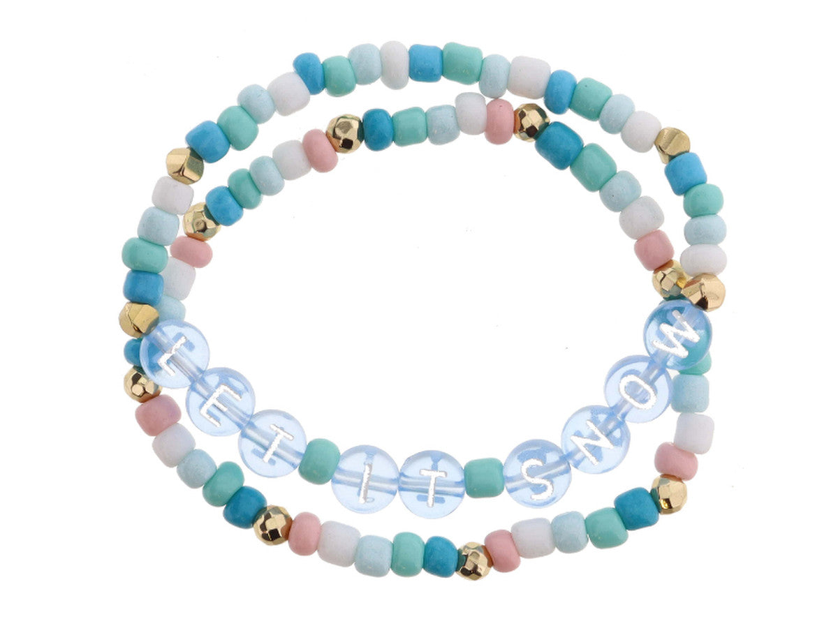 Let It Snow Bracelet Set - Hello Baby Apparel