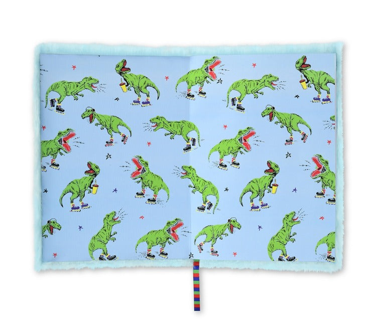 Skating Dinosaur Furry Journal - Hello Baby Apparel