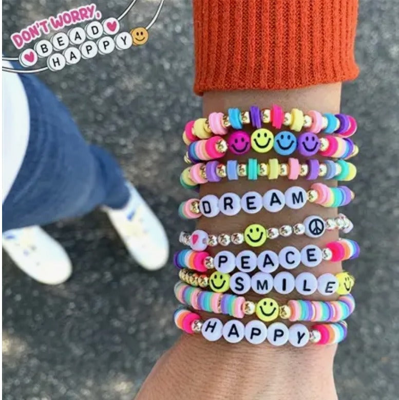 Happy Smiles Beaded Stretch Bracelet