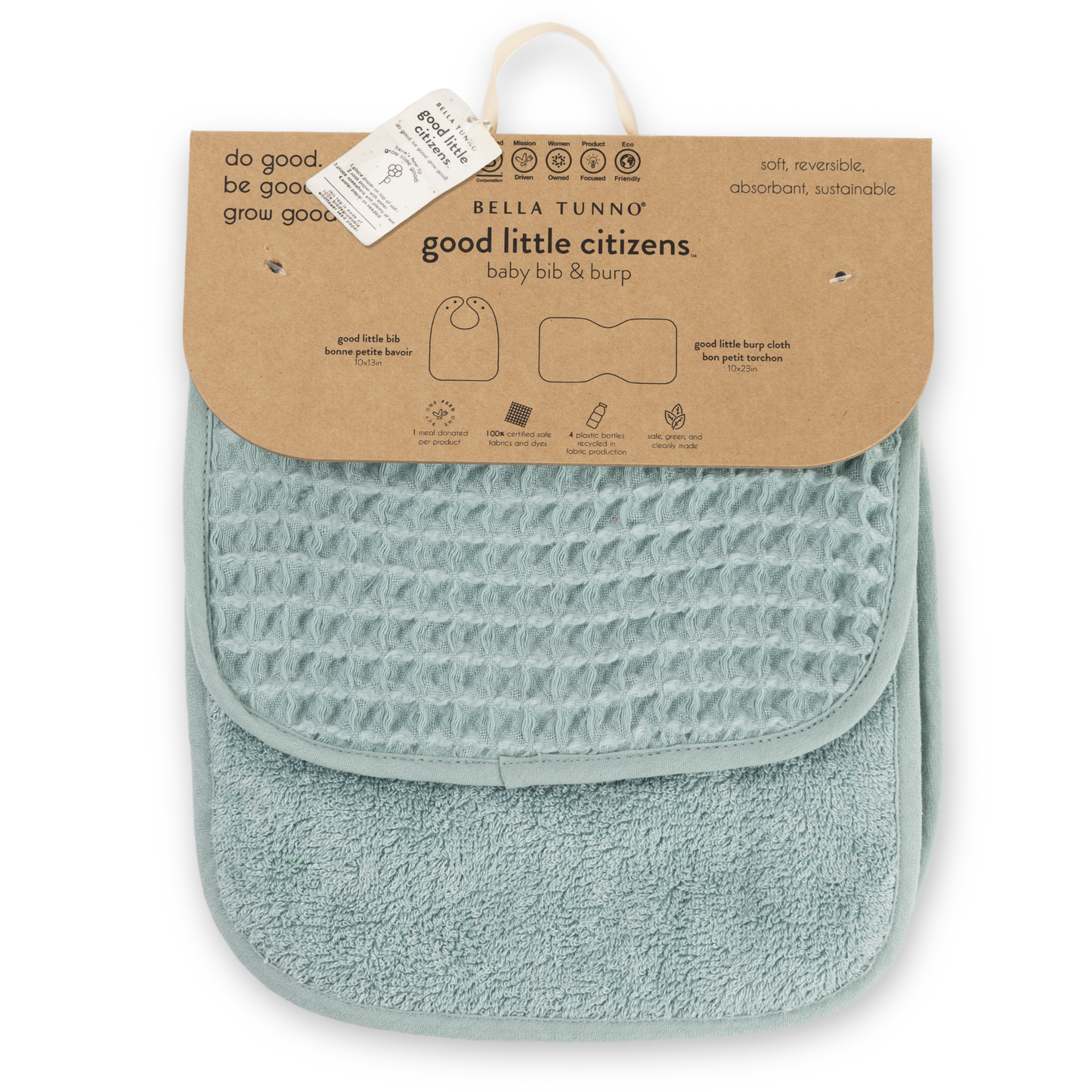 Reversible Bib + Burp Set Watermelon - Hello Baby Apparel