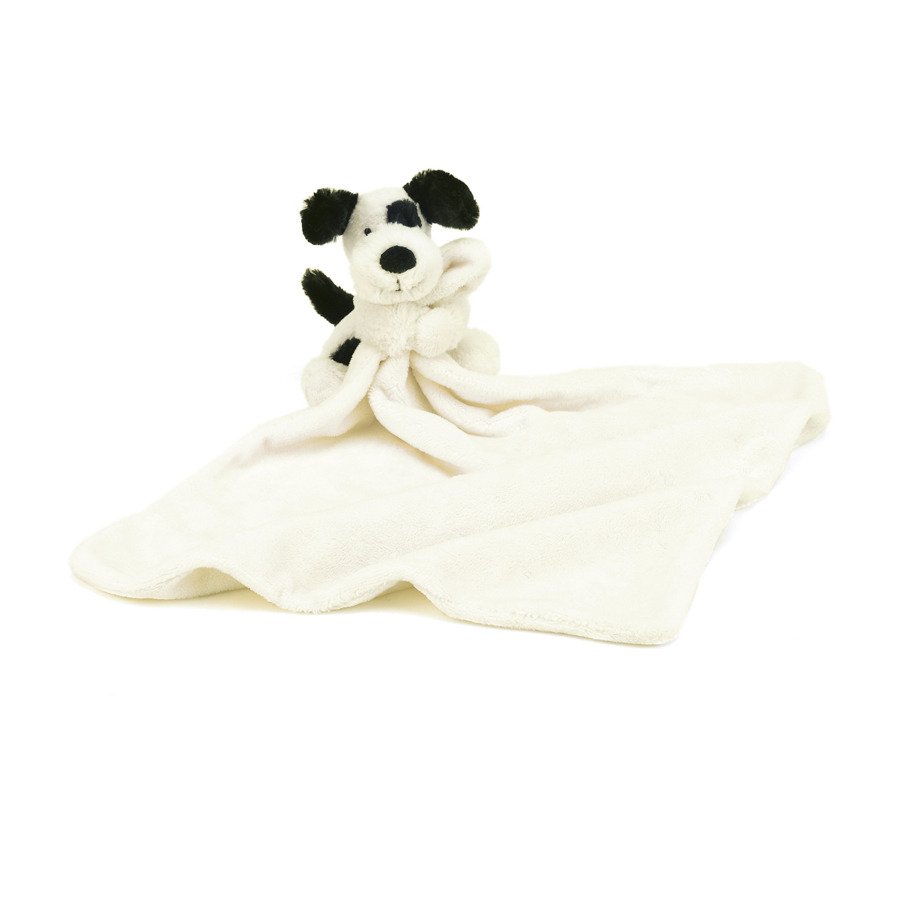 Bashful Black & Cream Puppy Soother - Hello Baby Apparel