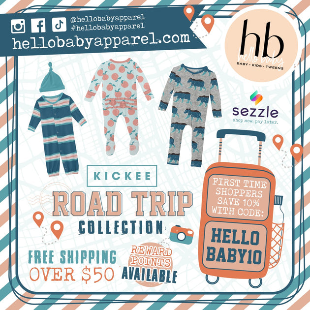 Road Trip Kickee Collection Hello Baby Apparel