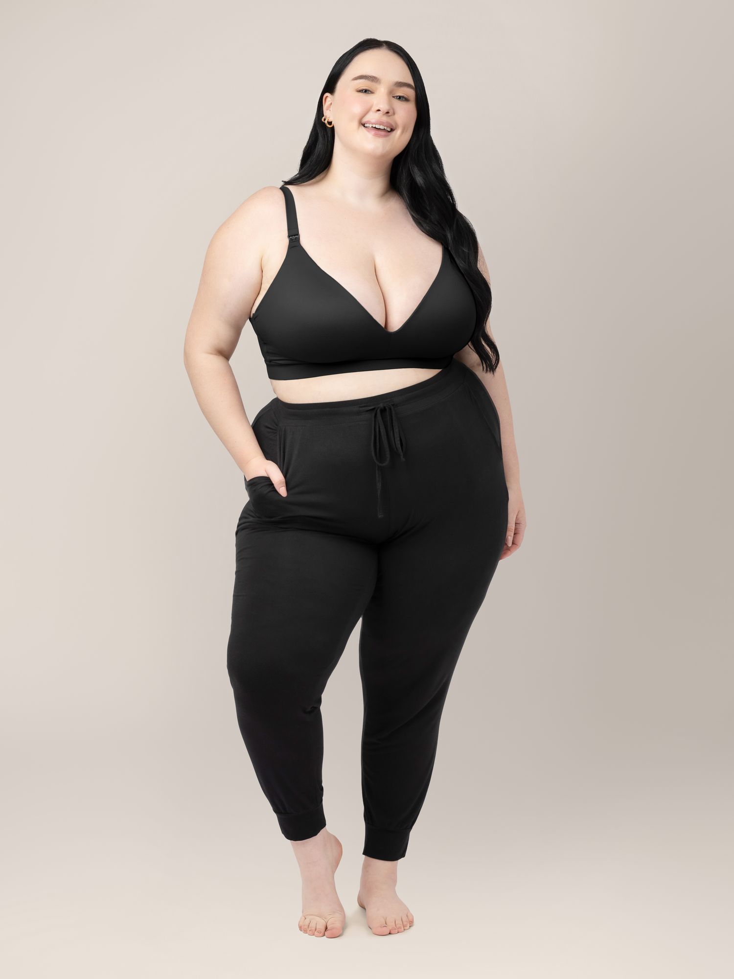 Minimalist Maternity & Nursing Bra | Black - Hello Baby Apparel