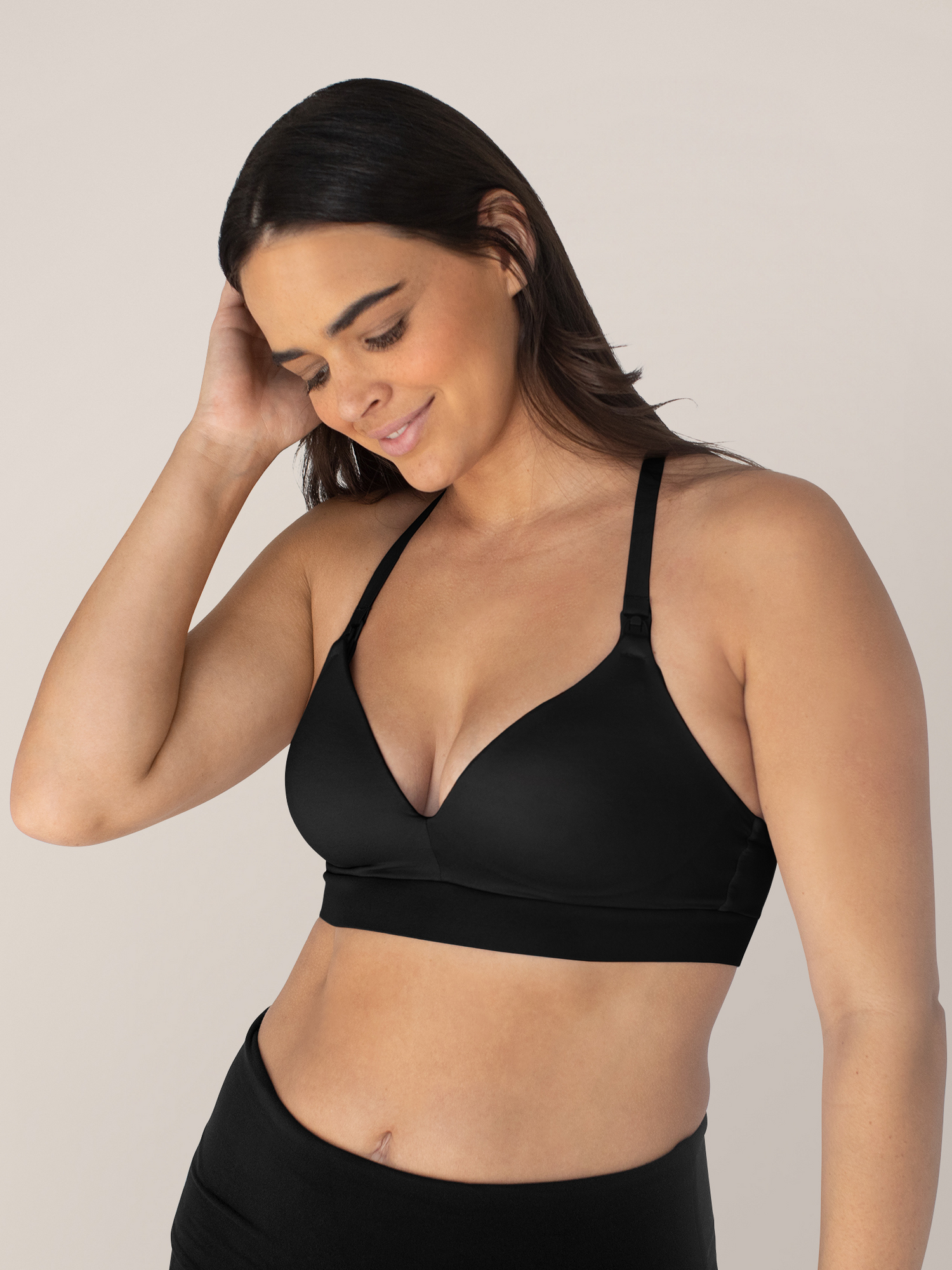 Minimalist Maternity & Nursing Bra | Black - Hello Baby Apparel