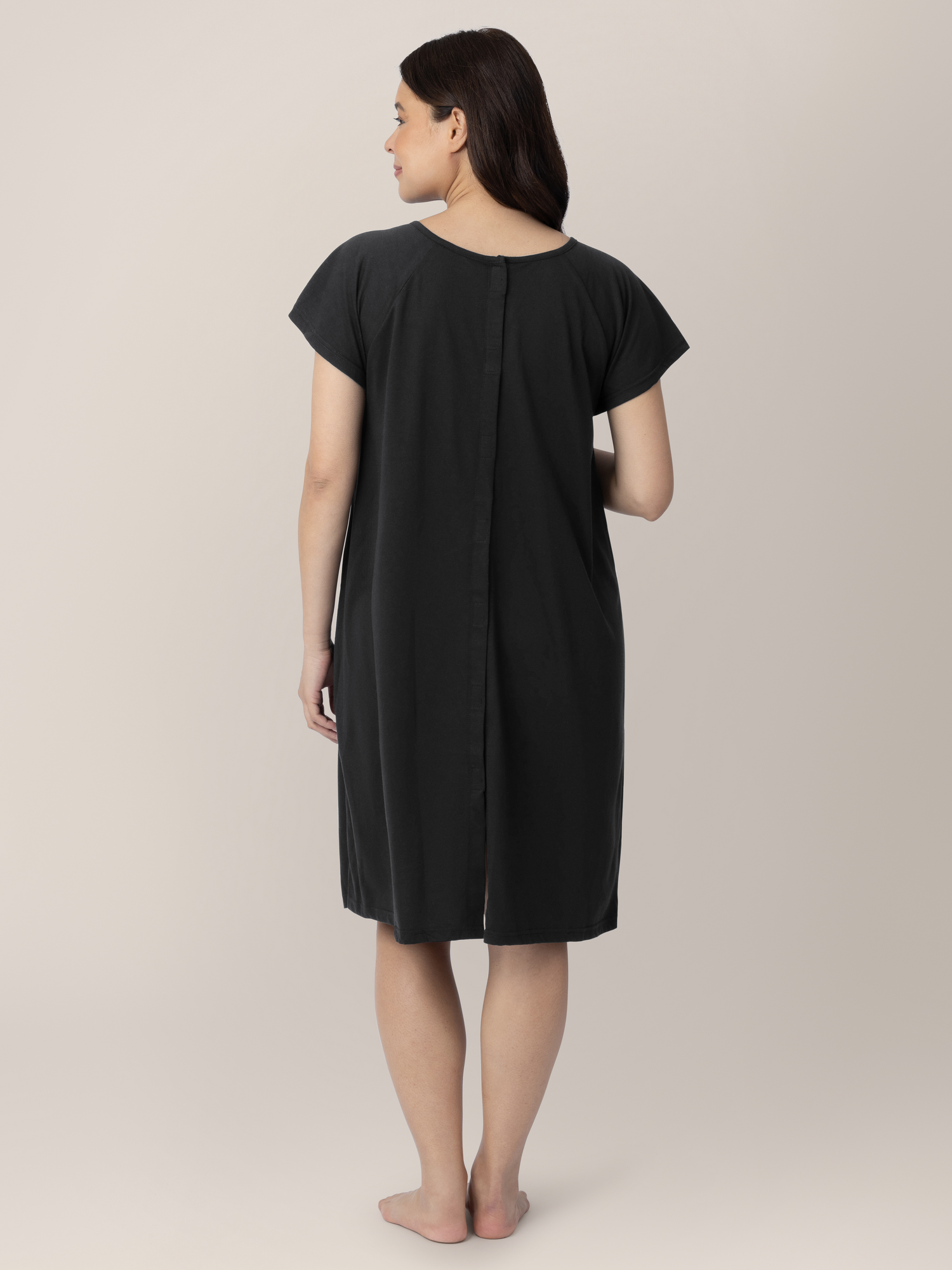 Universal Labor & Delivery Gown | Black - Hello Baby Apparel