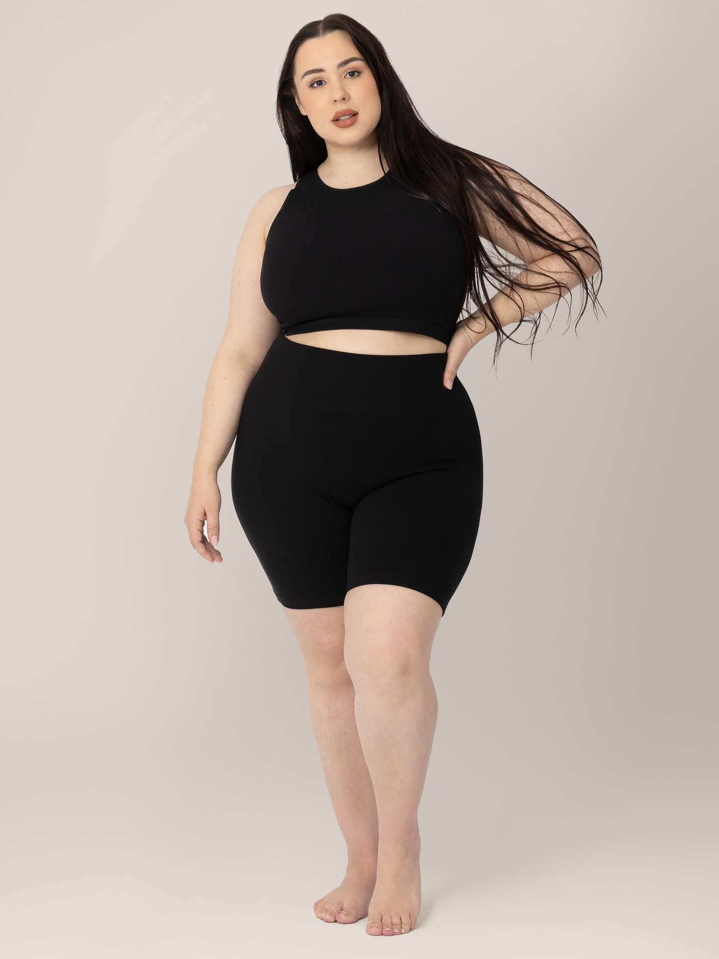 Sublime® Bamboo Maternity & Postpartum Bike Short | Black - Hello Baby Apparel