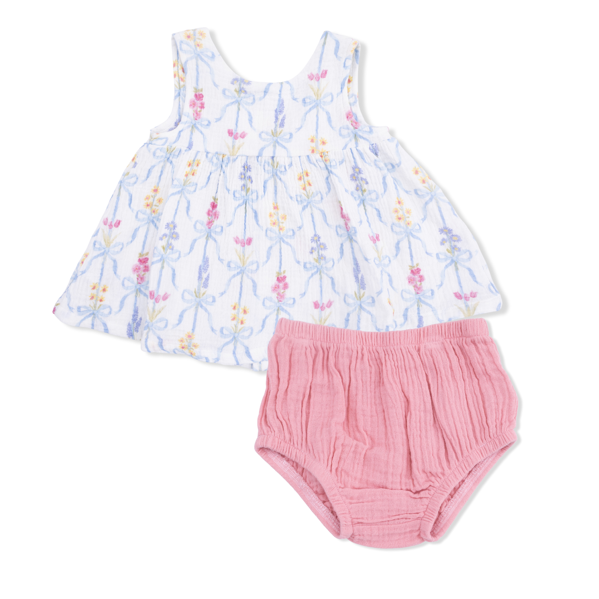 Ribbon Bouquets - Dress with Bow and Bloomer - Hello Baby Apparel