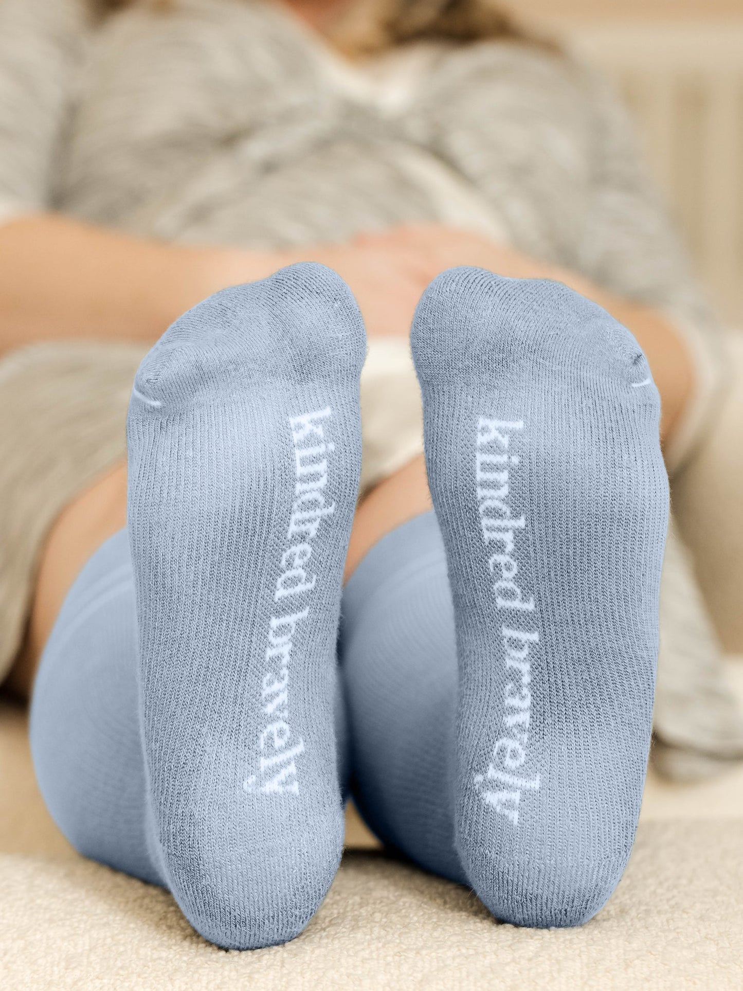Premium Maternity Compression Socks (2-Pack) | Stone Blue & Black - Hello Baby Apparel