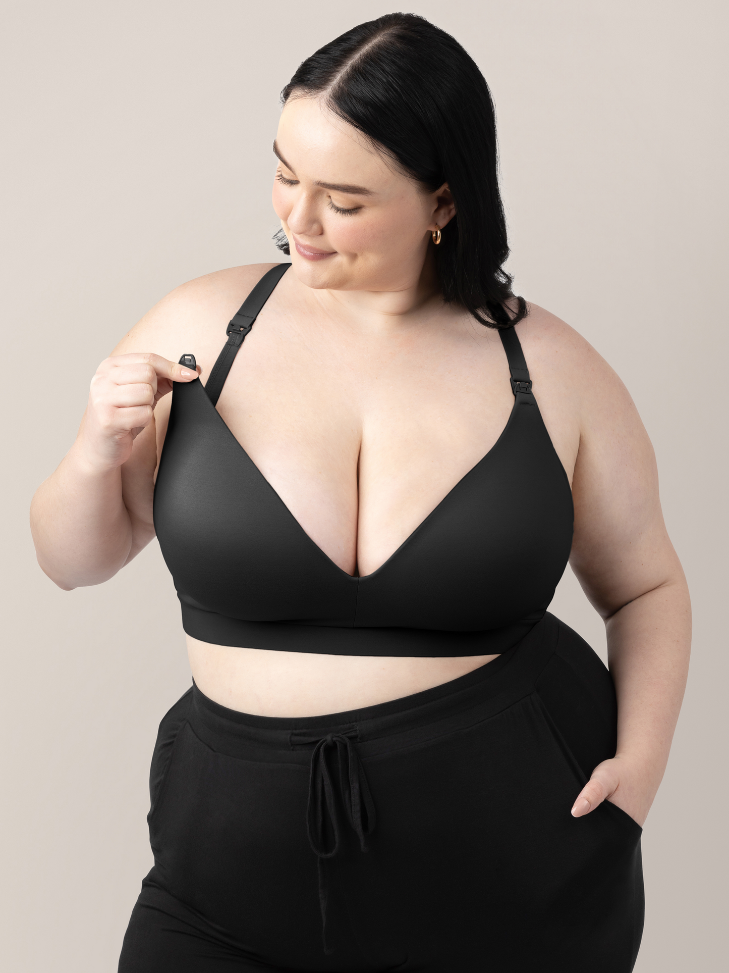 Minimalist Maternity & Nursing Bra | Black - Hello Baby Apparel
