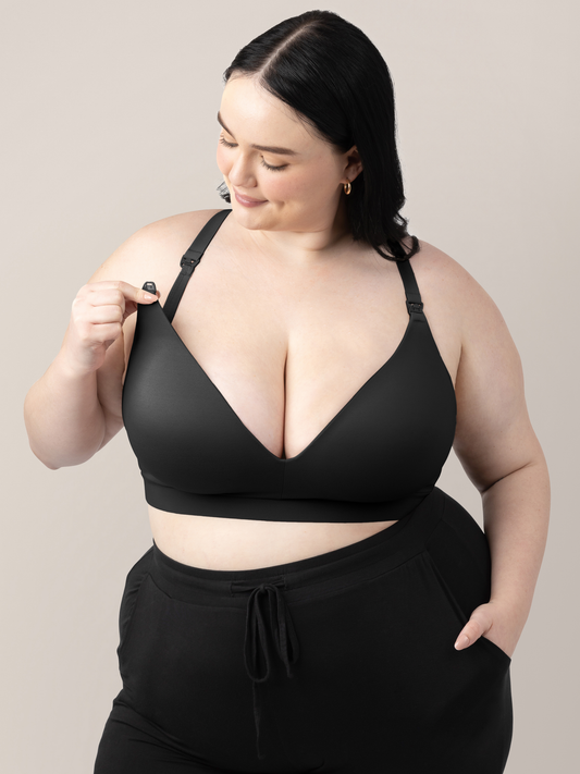 Minimalist Maternity & Nursing Bra | Black - Hello Baby Apparel