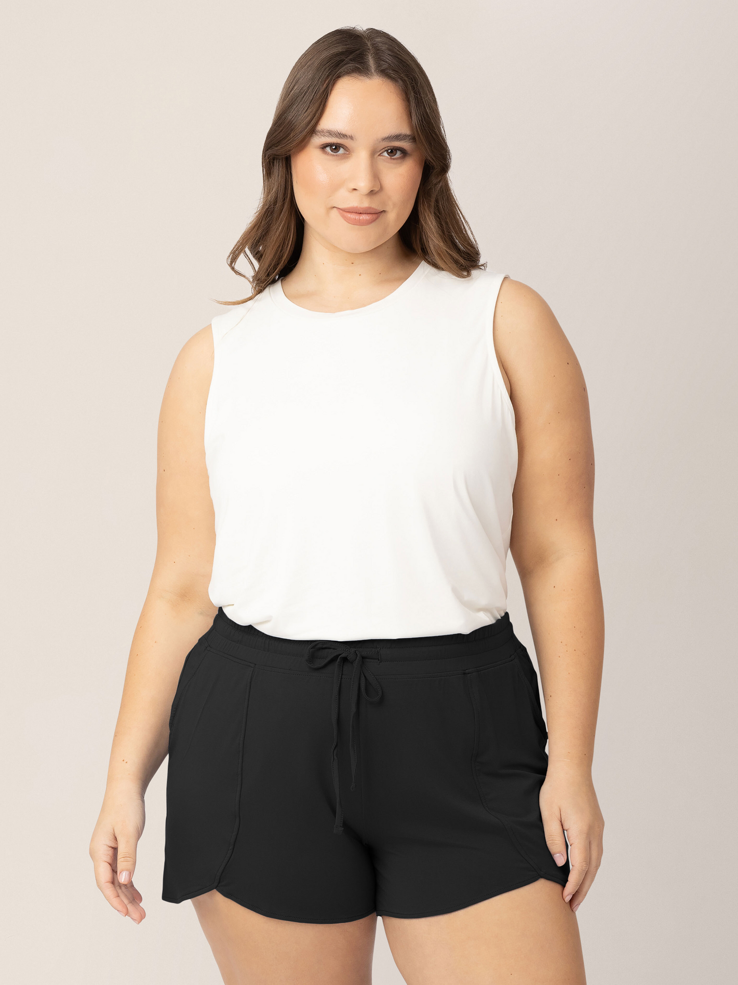 Bamboo Maternity & Postpartum Lounge Short | Black - Hello Baby Apparel