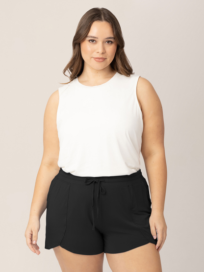 Bamboo Maternity & Postpartum Lounge Short | Black - Hello Baby Apparel