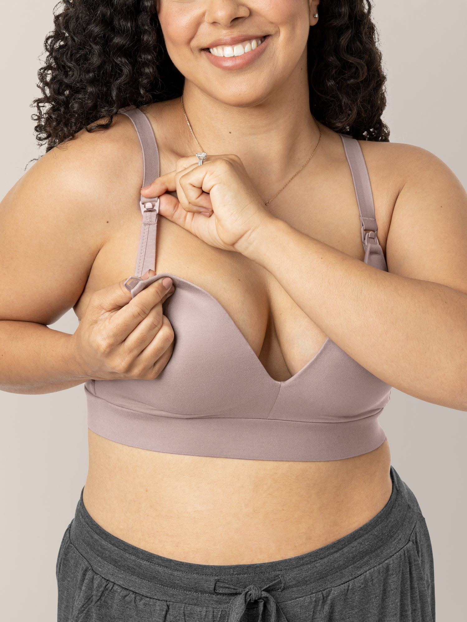 Minimalist Maternity & Nursing Bra | Lilac Stone - Hello Baby Apparel