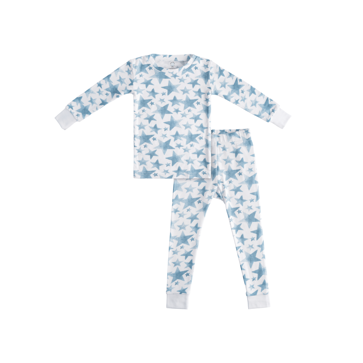Toddler/Kids Bamboo Pajamas - Blue Star - Hello Baby Apparel