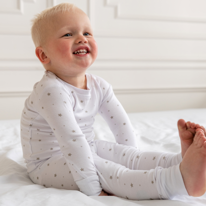Toddler/Kids Bamboo Pajamas - Grey Star - Hello Baby Apparel