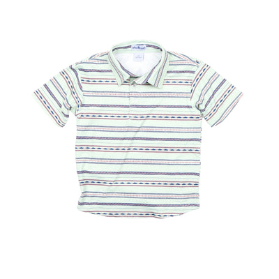 Aztec Stripe Polo Short Sleeve Shirt || BlueQuail Clothing