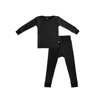 Toddler/Kids Bamboo Pajamas - Midnight Black - Hello Baby Apparel