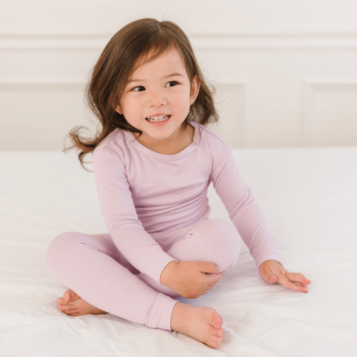 Toddler/Kids Bamboo Pajamas - Blush - Hello Baby Apparel