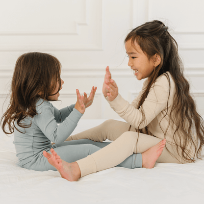 Toddler/Kids Bamboo Pajamas - Slate - Hello Baby Apparel