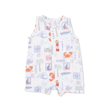 Club Mediterranean - Sleeveless Shortie Romper - Hello Baby Apparel