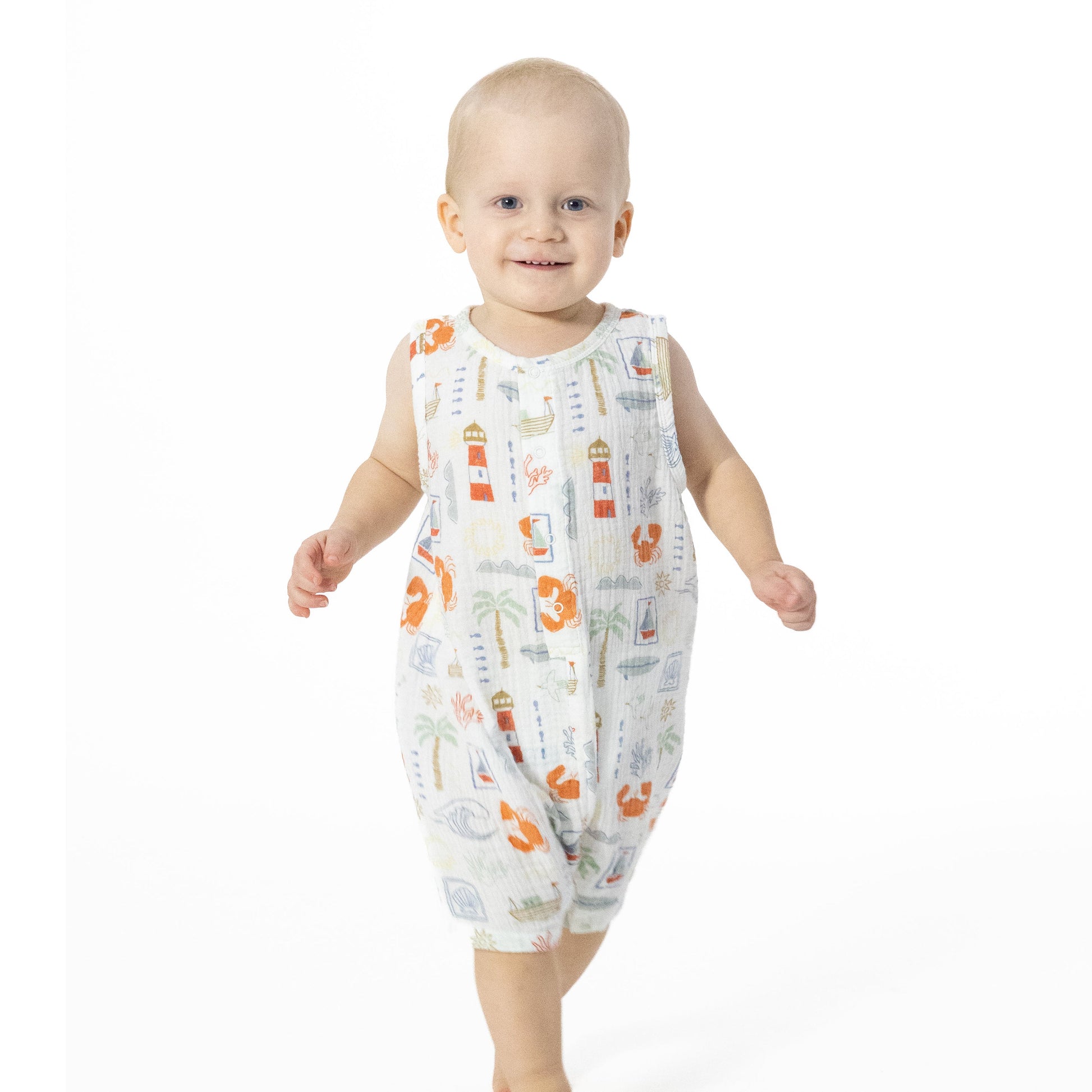 Club Mediterranean - Sleeveless Shortie Romper - Hello Baby Apparel