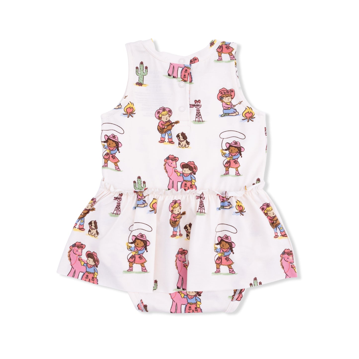 Vintage Cowgirls - Bodysuit with Skirt - Hello Baby Apparel