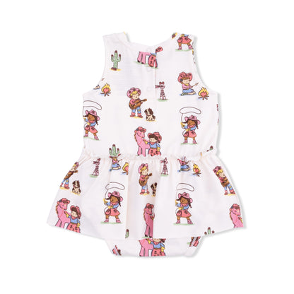 Vintage Cowgirls - Bodysuit with Skirt - Hello Baby Apparel