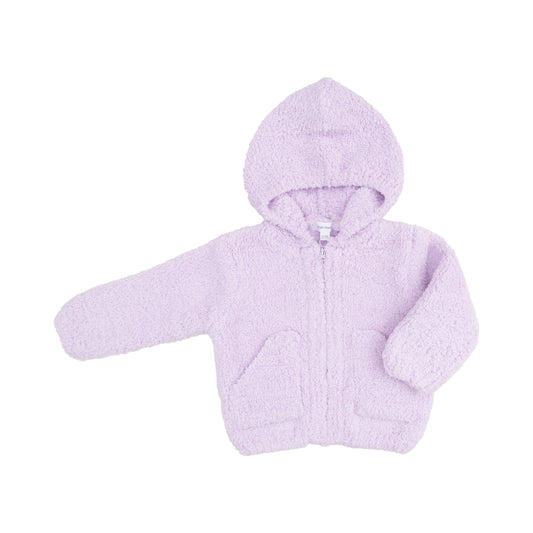 Chenille - Lavender Hooded Jacket - Hello Baby Apparel