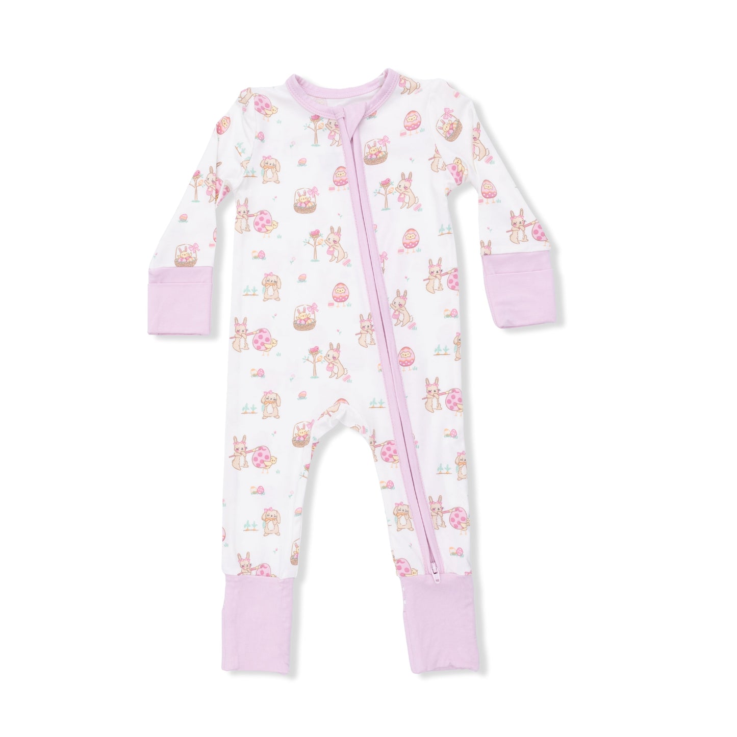 Easter Egg Hunt Pink - Convertible Romper - Hello Baby Apparel