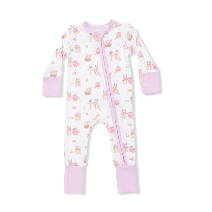 Easter Egg Hunt Pink - Convertible Romper - Hello Baby Apparel