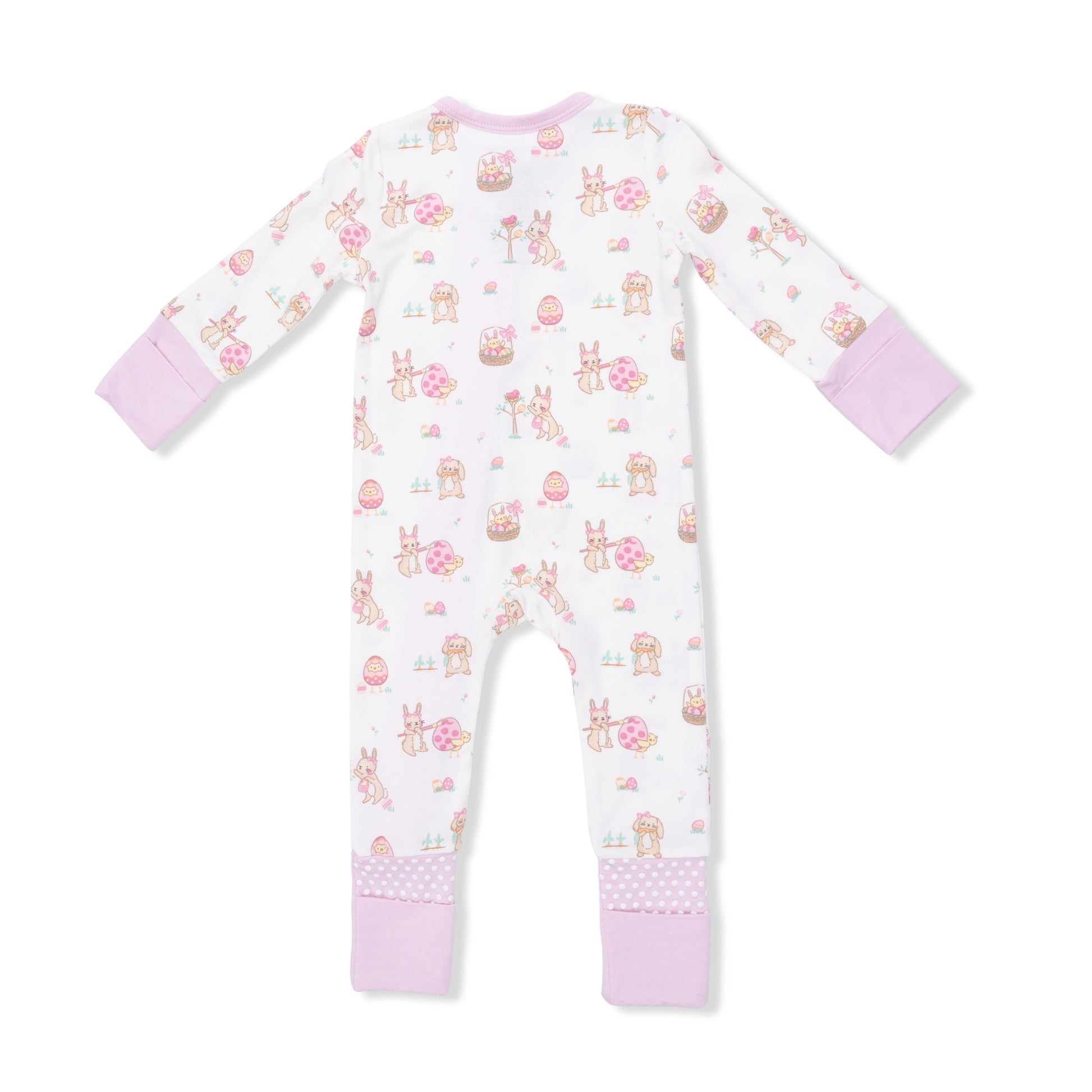 Easter Egg Hunt Pink - Convertible Romper - Hello Baby Apparel