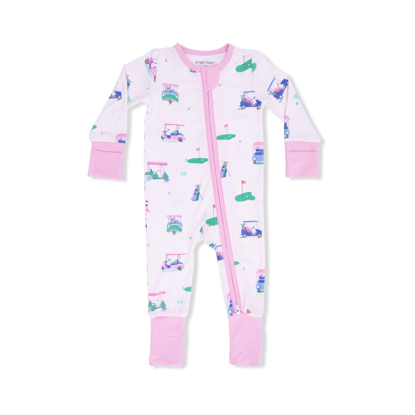 Vintage Golf Carts Pink - Convertible Romper - Hello Baby Apparel
