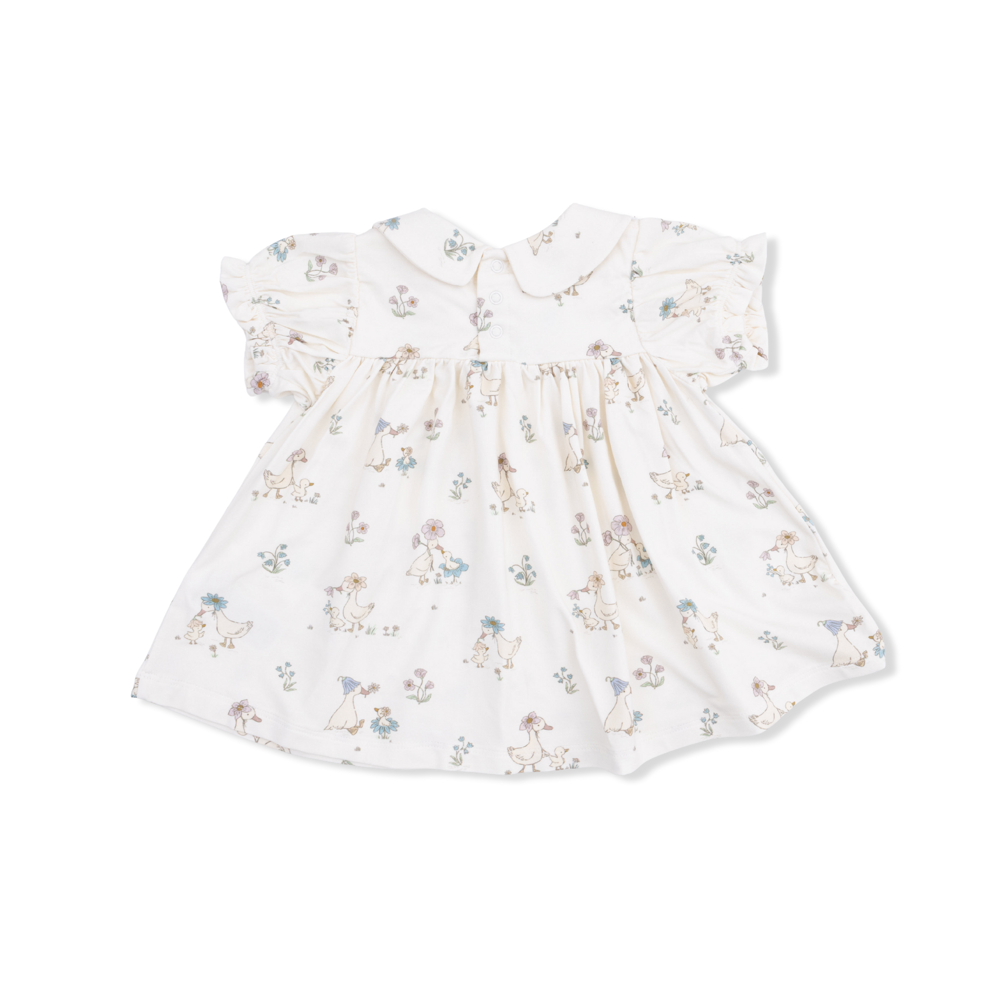 Flower Ducklings - Smocked Dress Set with Headband - Hello Baby Apparel