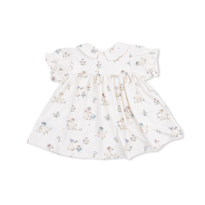 Flower Ducklings - Smocked Dress Set with Headband - Hello Baby Apparel