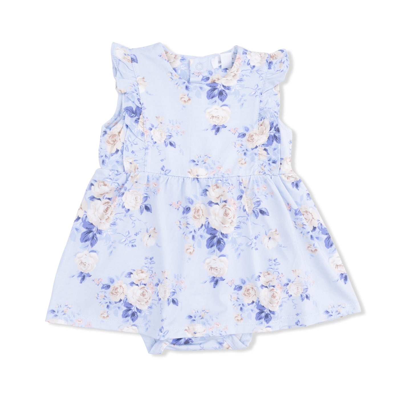 Ashley Rose Floral - Ruffle Bodysuit Dress - Hello Baby Apparel