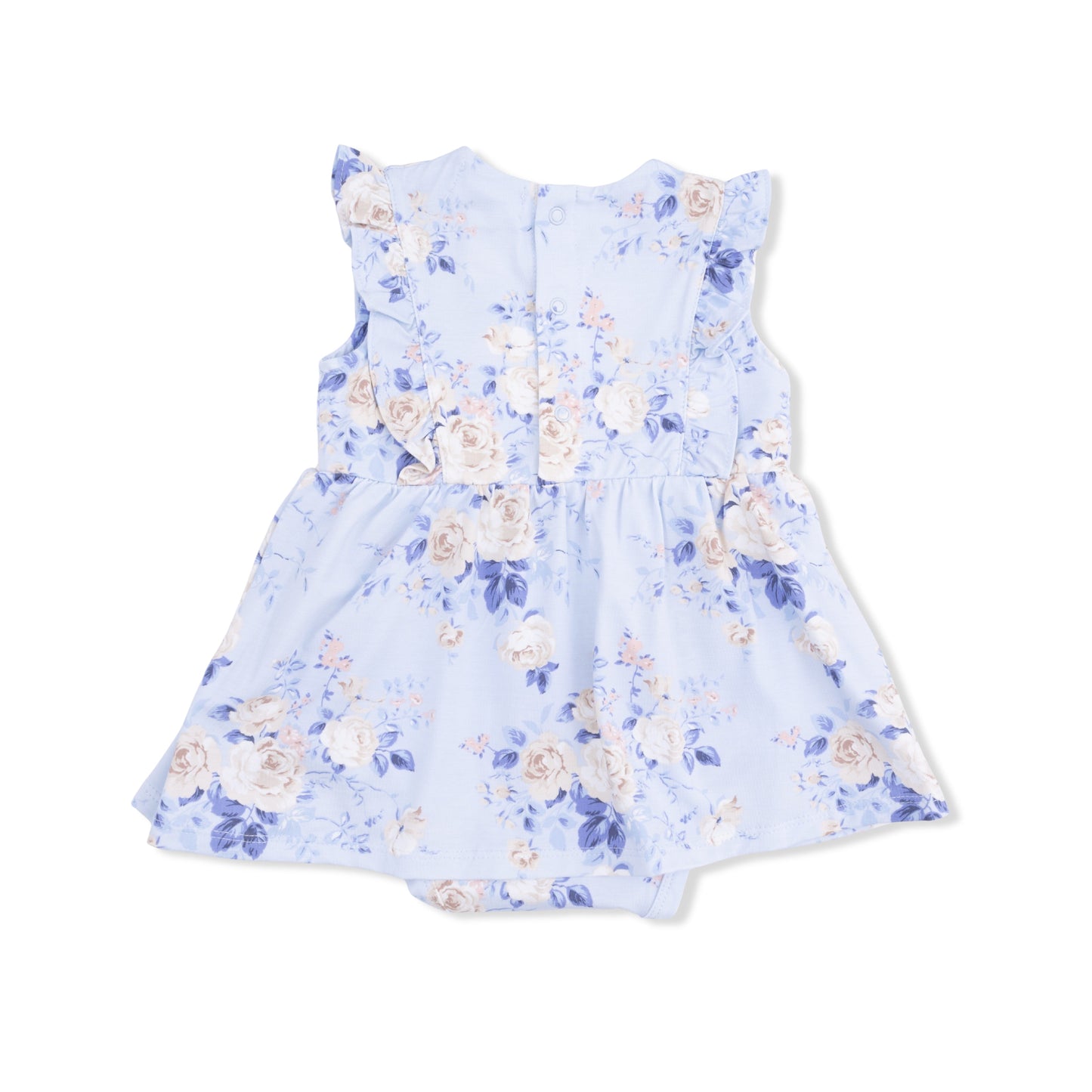 Ashley Rose Floral - Ruffle Bodysuit Dress - Hello Baby Apparel