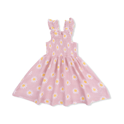 Caitlyn's Daisy - Smocked Sundress with Bloomer - Hello Baby Apparel