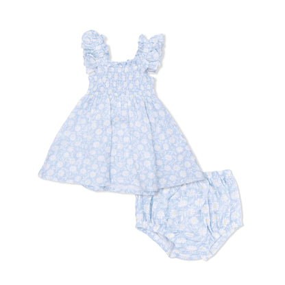 Western Daisies - Smocked Sundress with Bloomer - Hello Baby Apparel