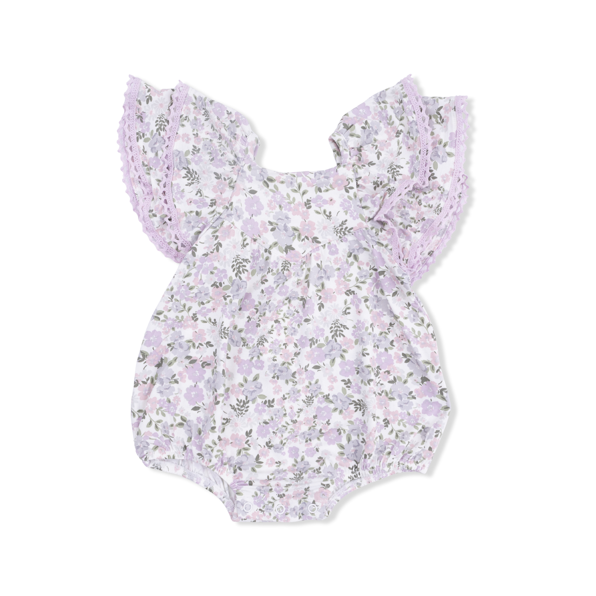 Shannon Floral - V-Neck Bubble - Hello Baby Apparel