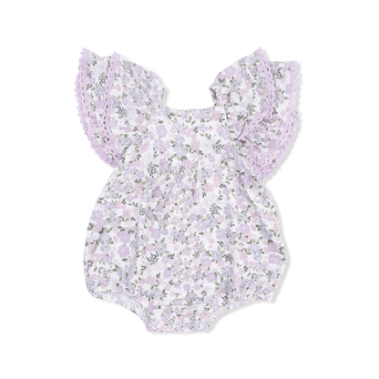 Shannon Floral - V-Neck Bubble - Hello Baby Apparel