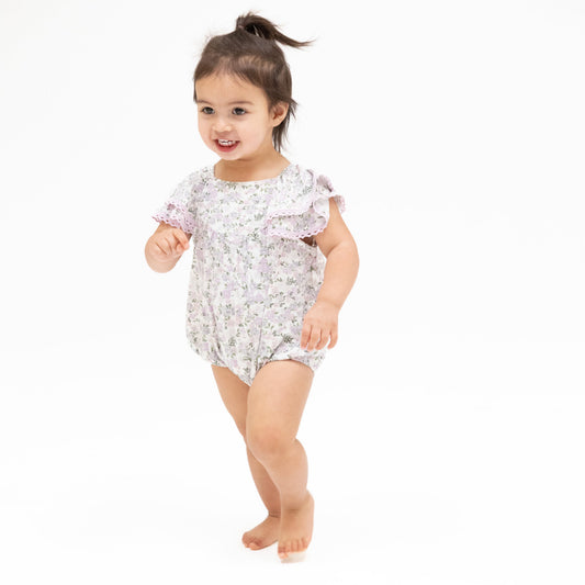 Shannon Floral - V-Neck Bubble - Hello Baby Apparel