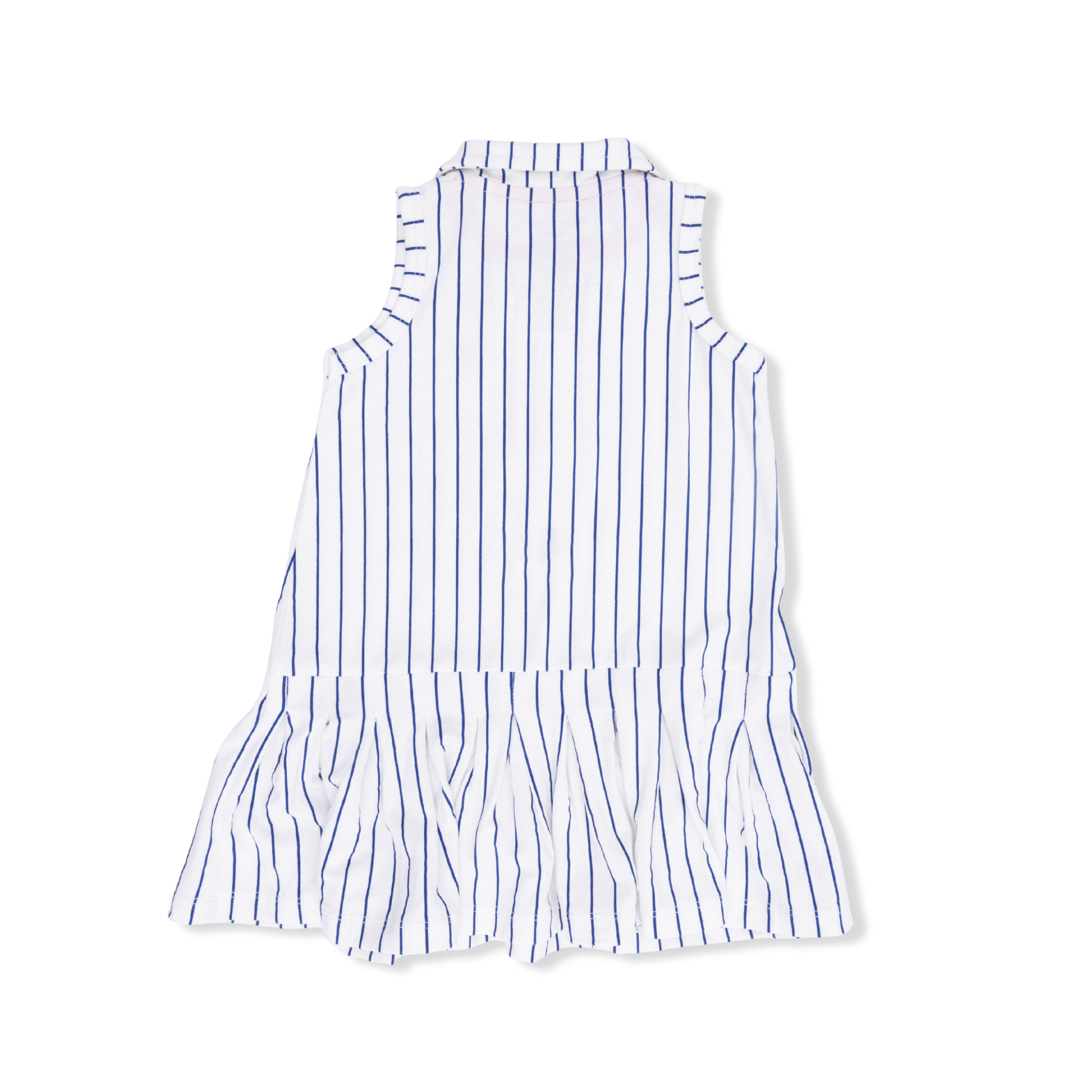 Baseball Stripe - Polo Dress with Cartwheel Short - Hello Baby Apparel