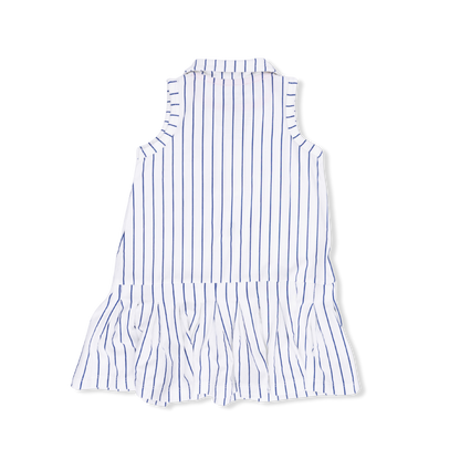 Baseball Stripe - Polo Dress with Cartwheel Short - Hello Baby Apparel