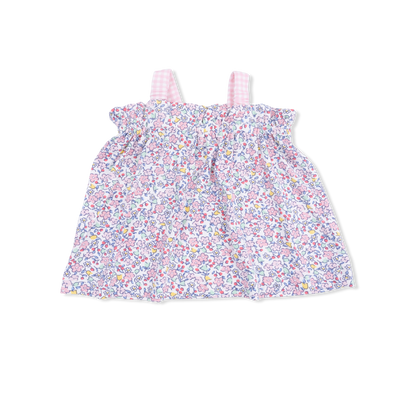 Elizabeth's Garden - Top with Bows and Ruffle Leg Bloomer - Hello Baby Apparel